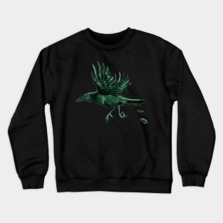 Watercolor Raven 1 Crewneck Sweatshirt